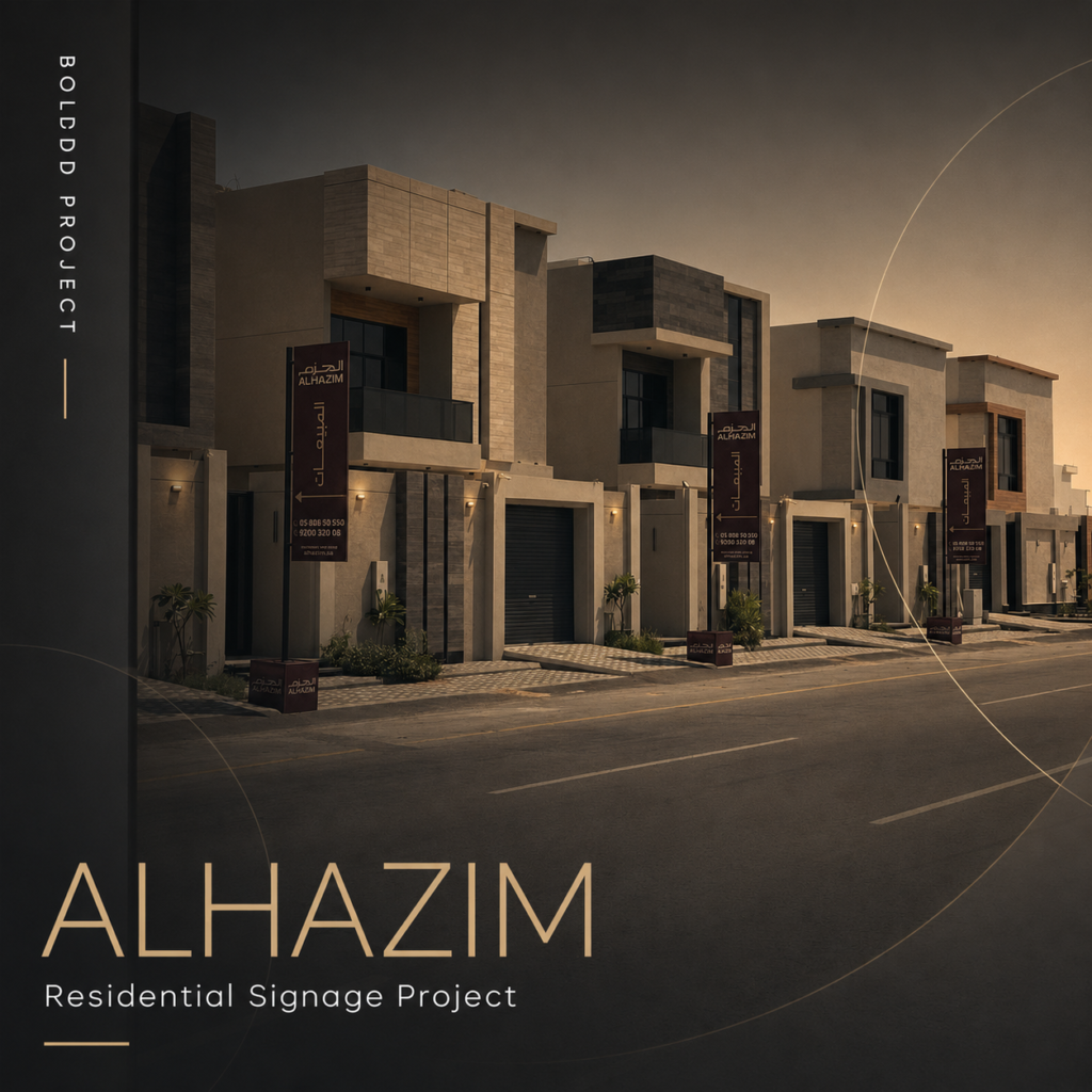 Sales Directional Signage for Alhazim Real Estate Project
