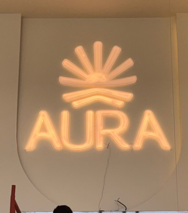 Custom Illuminated Signage for AURA - Gallery image 2